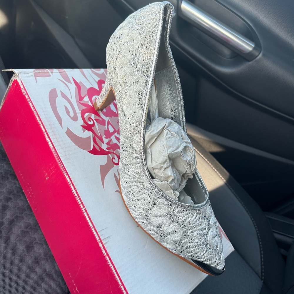 Silver heels